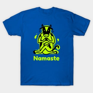 Cow Namaste Yoga T-Shirt